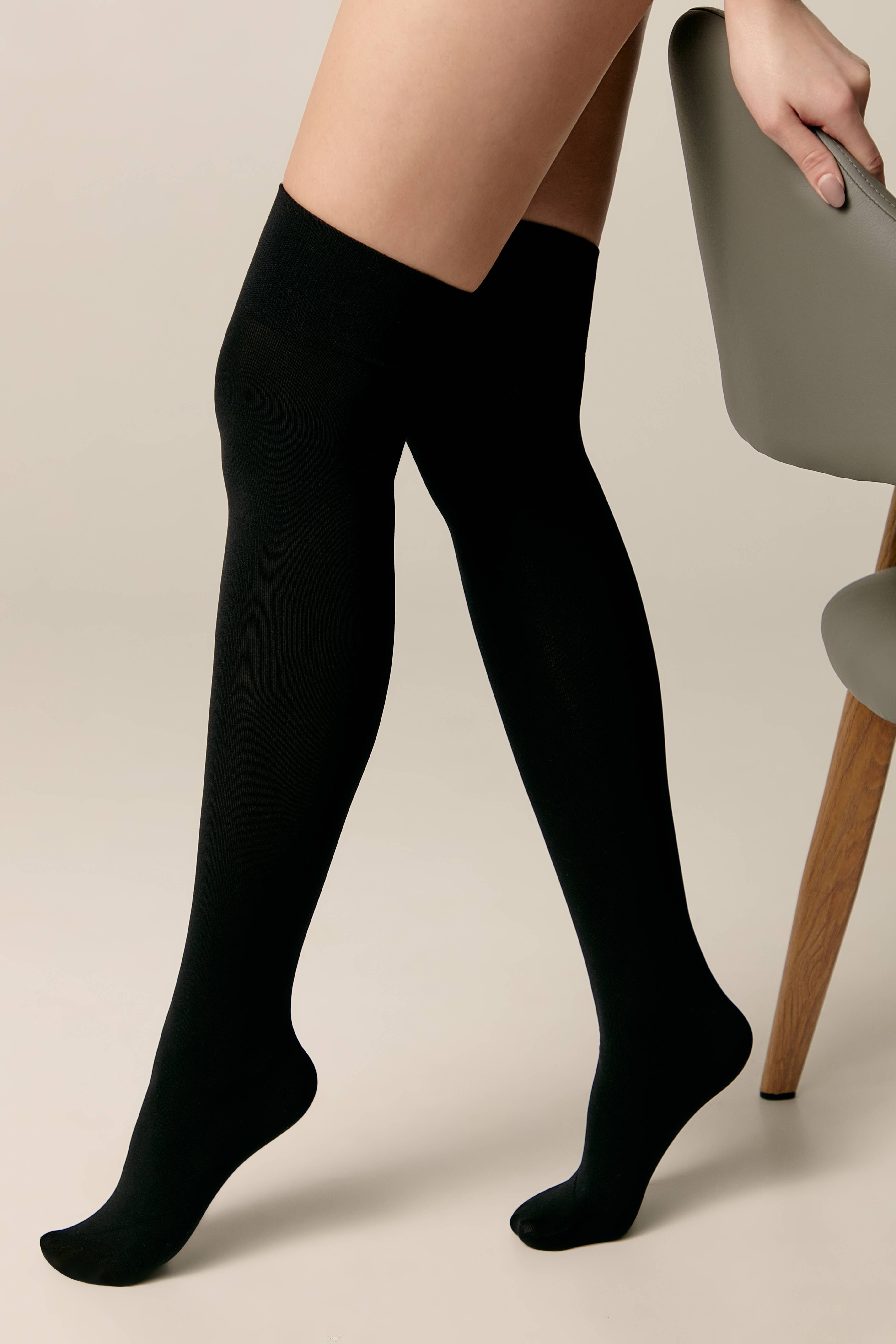 TheRanok.com Dense Knee Highs Conte Trendy 220 — detail close-up