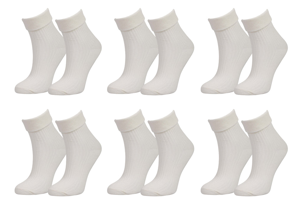 tittimitti Women’s 98% Organic Cotton Crew Socks 6-Pack – Breathable Everyday Comfort Socks — view 2