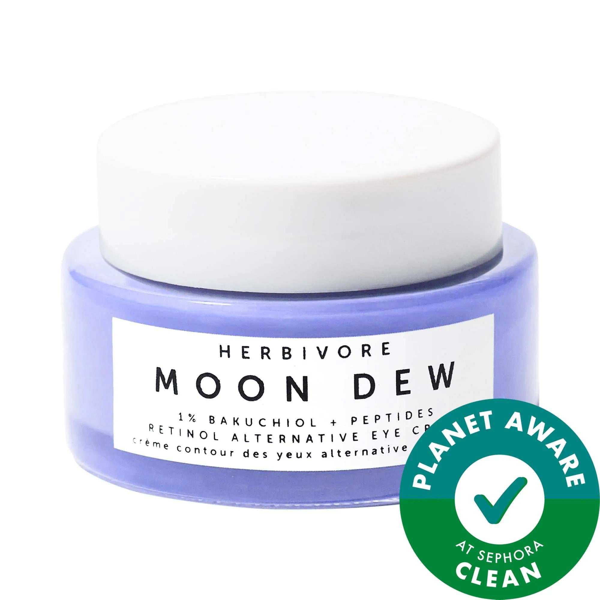 Moon Dew 1% Bakuchiol + Peptides Retinol Alternative Eye Cream - Vegan, Cruelty-Free Anti-Aging Eye Treatment