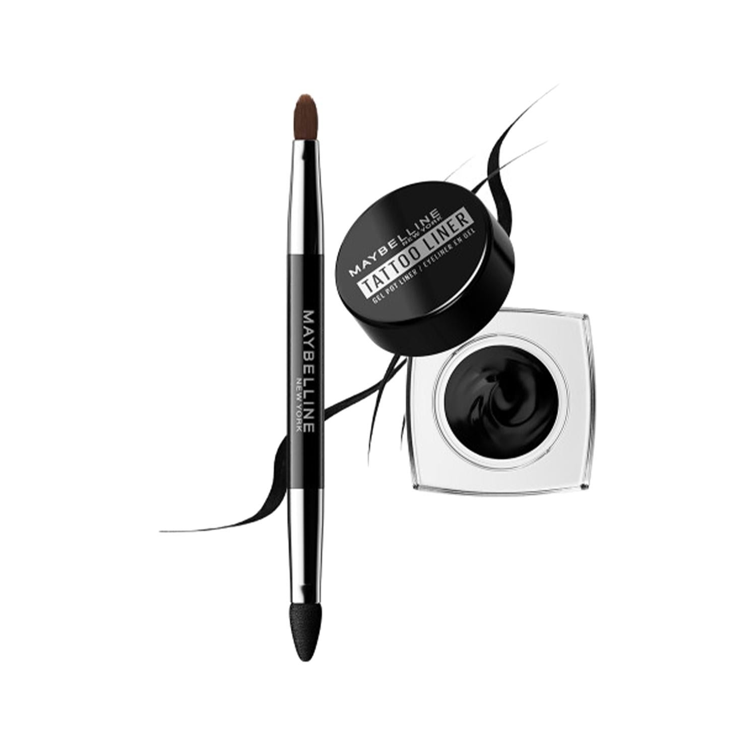 Maybelline New York Tattoo Liner Gel Pot Eyeliner - Precise, Long-Lasting Black Eyeliner for Dramatic Eye Look