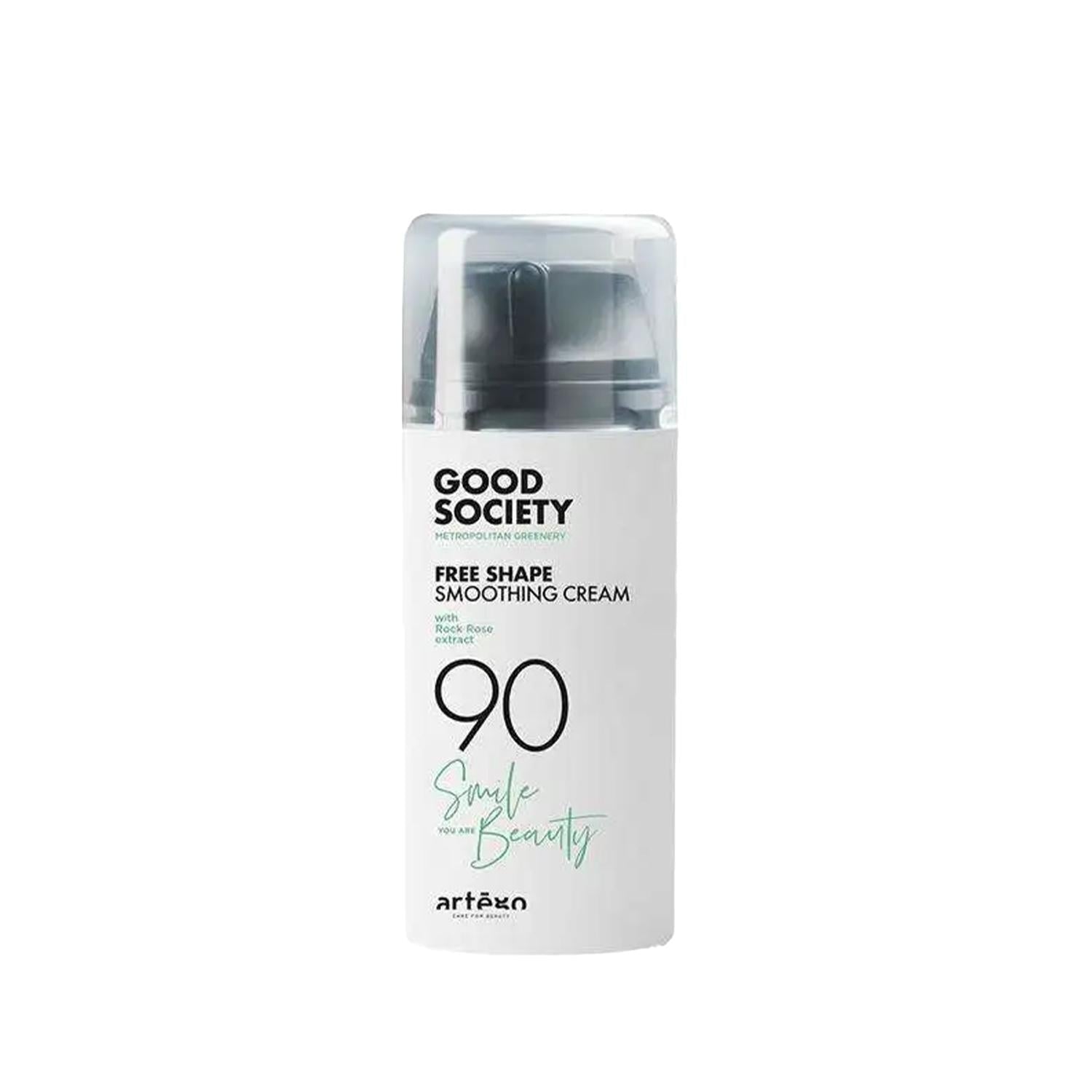Artego Good Society 90 Free Shape Smoothing Cream - 100ml Hair Smoothing & Frizz Control for Curly & Wavy Hair
