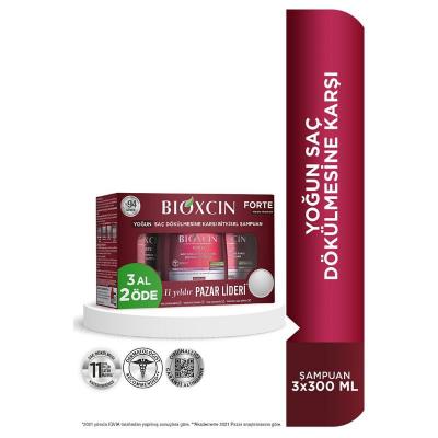 Bioxcin Forte Shampoo - 3 For 2 Deal | 8x Intense Formula