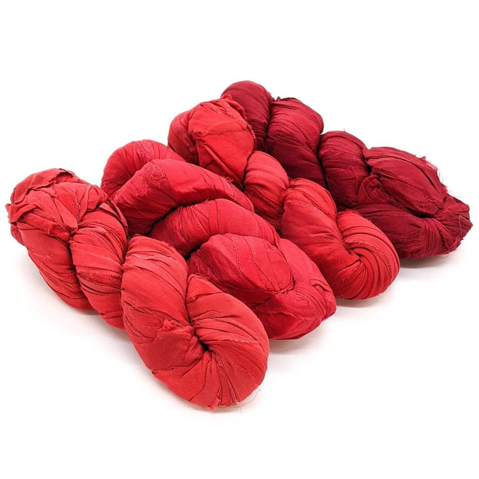 Darn Good Yarn Ombre Chiffon Pillow Kit — construction detail