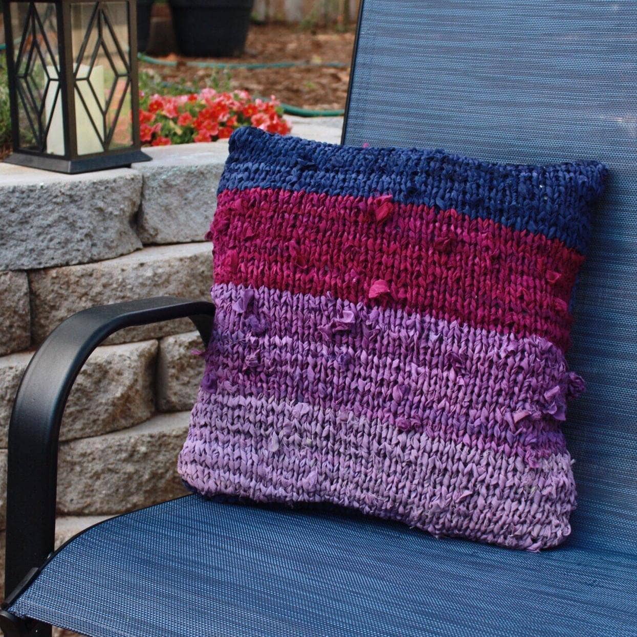 Darn Good Yarn Ombre Chiffon Pillow Kit — main product shot