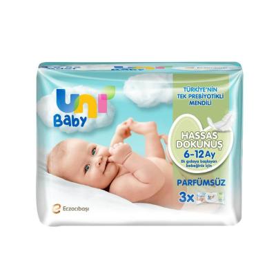 Uni Baby: Gentle Touch Baby Wipes 3x52 - Hypoallergenic, Fragrance-Free Sensitive Skin Cleansing