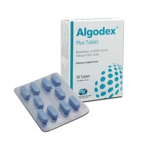 Algodex Plus - Bromelain & MSM Dietary Supplement for Joint Health & Inflammation Relief - 30 Tablets