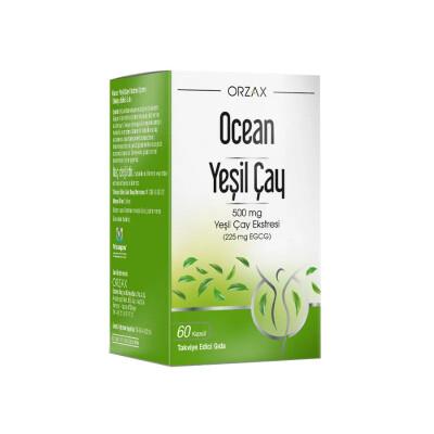 Ocean Green Tea Extract Supplement 500mg - 60 Capsules for Antioxidant Support & Weight Management