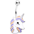 BodyCandy Pink Purple Mane Youthful Unicorn Belly Ring — main product shot