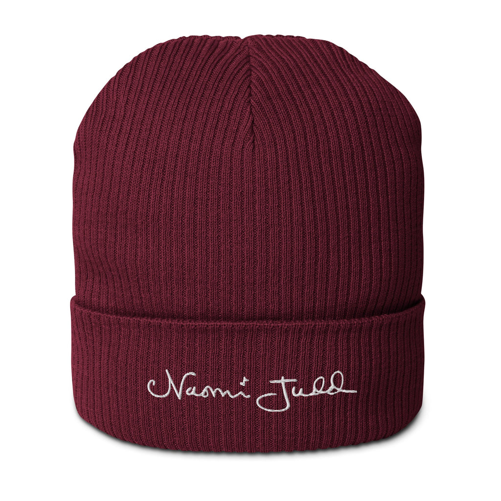 Naomi Judd Legacy Signature Organic Ribbed Beanie — lifestyle context