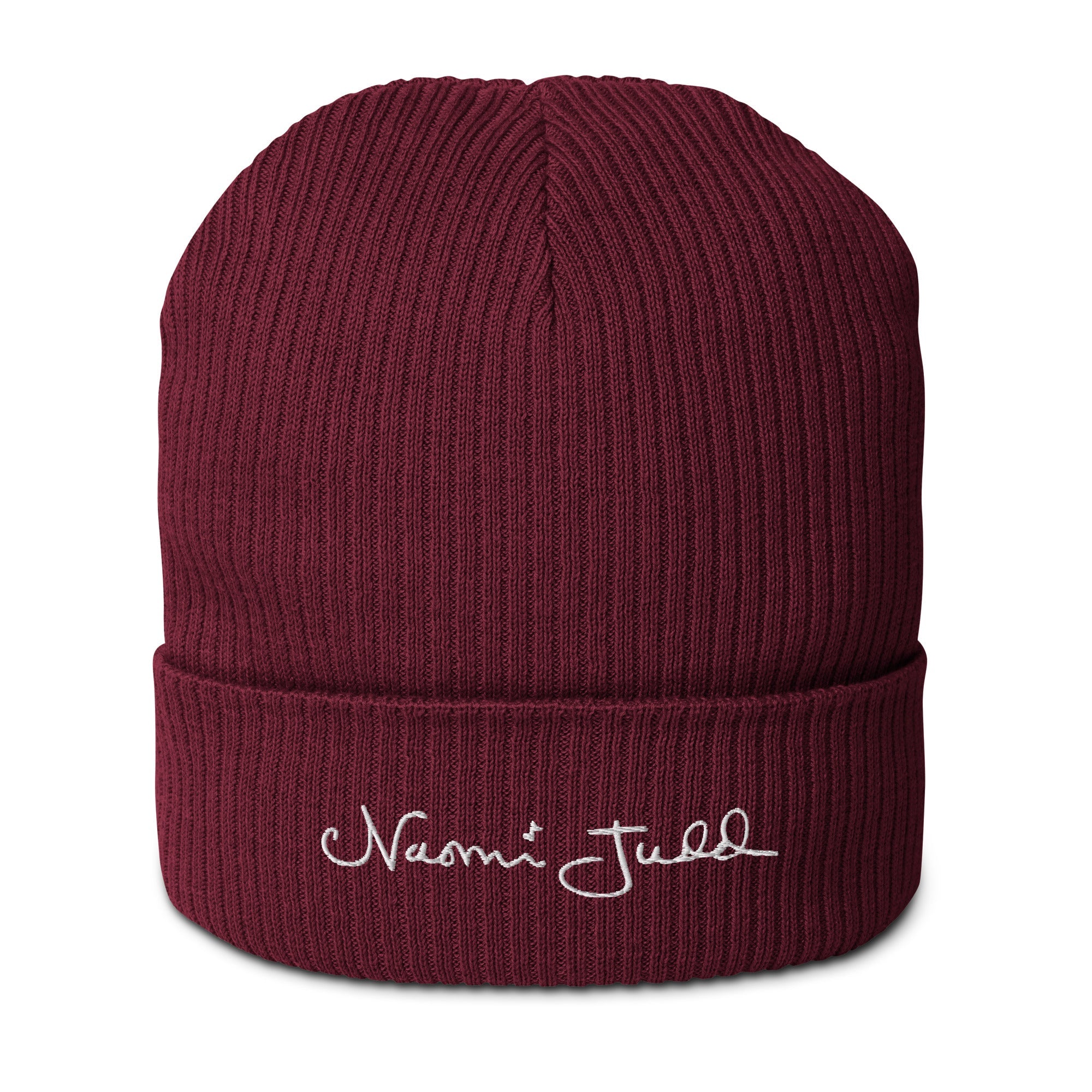 Naomi Judd Legacy Signature Organic Ribbed Beanie — lifestyle context