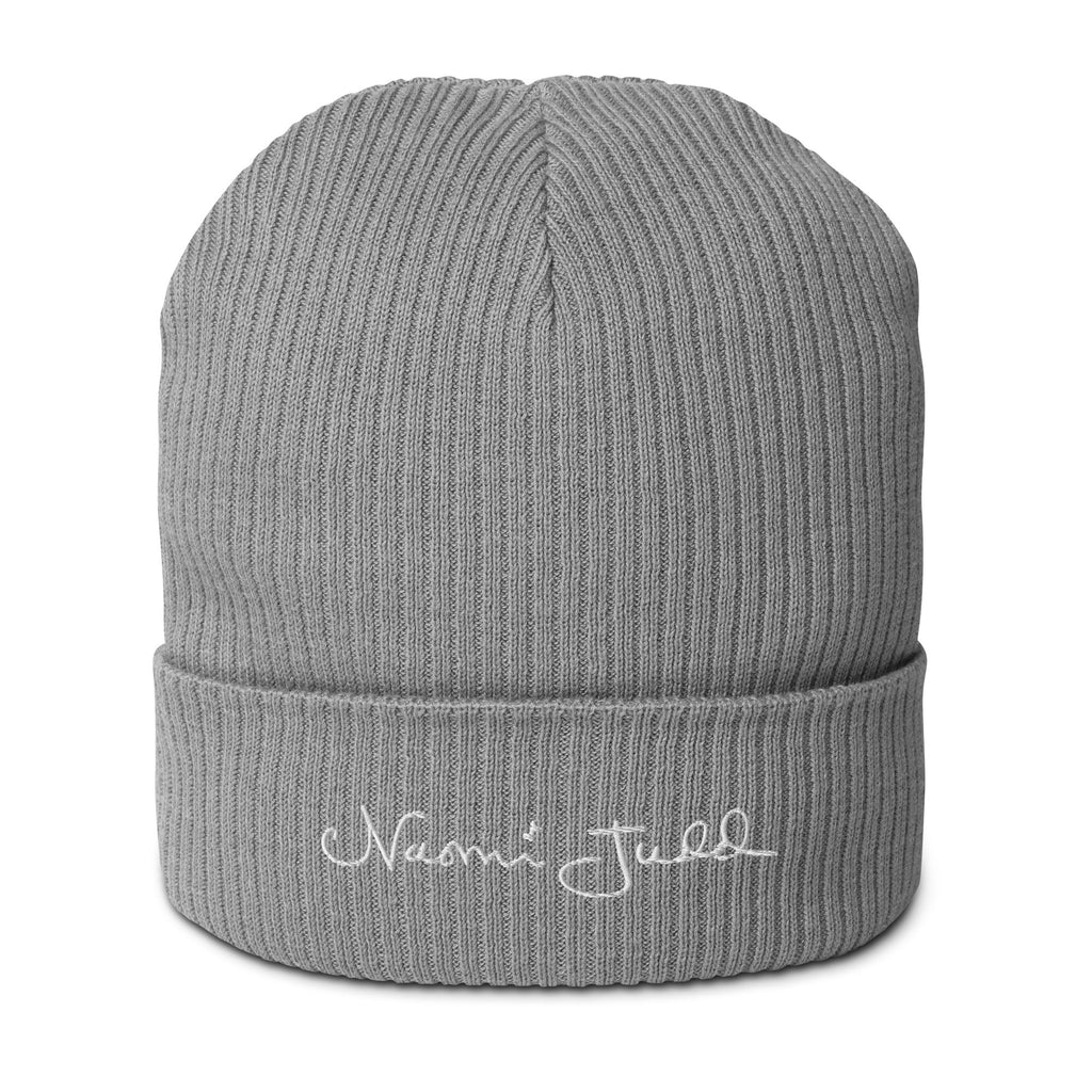 Naomi Judd Legacy Signature Organic Ribbed Beanie — side view