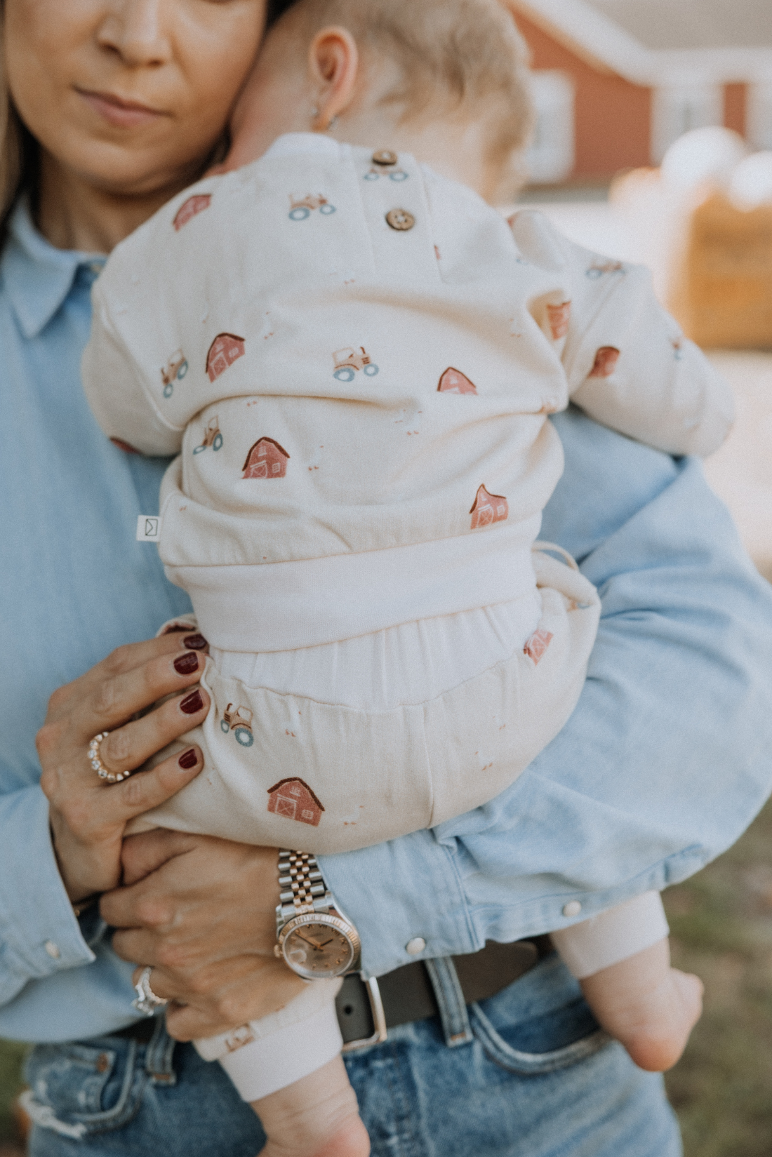 Fleece Sweatshirt in Farm