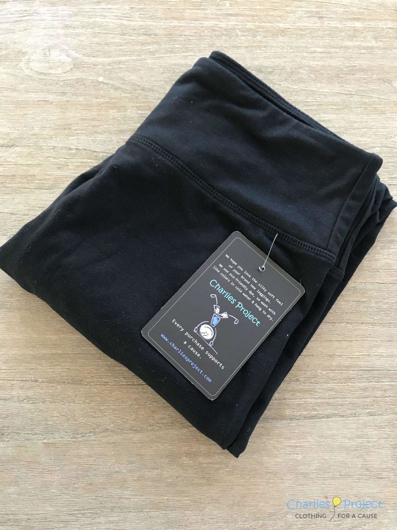 Charlies Project Kids Original Soft Black Adult & Kids Regular Length Buttery Soft Leggings — detail close-up