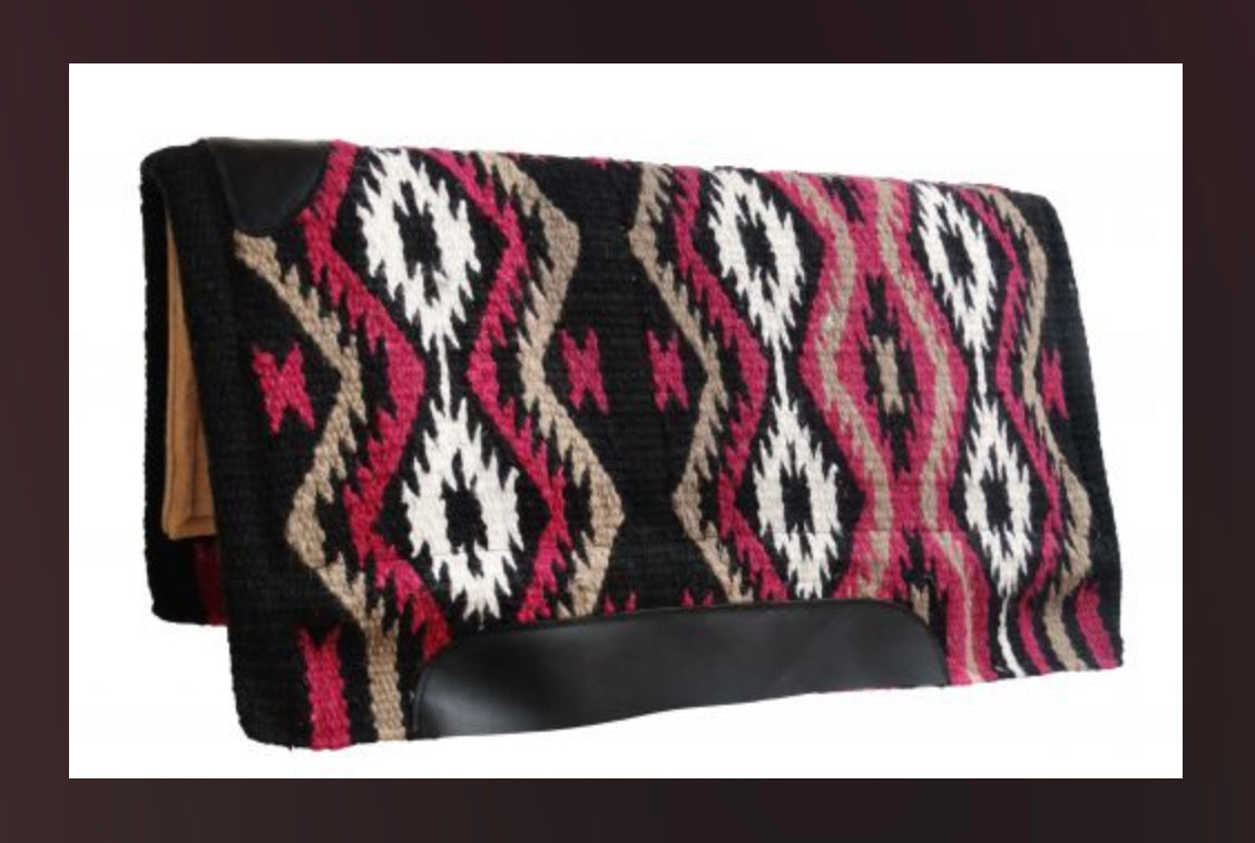 287 RANCH SUPPLY 36 x 34 MEMORY FOAM NAVAJO WOOL SADDLEPAD — main product shot