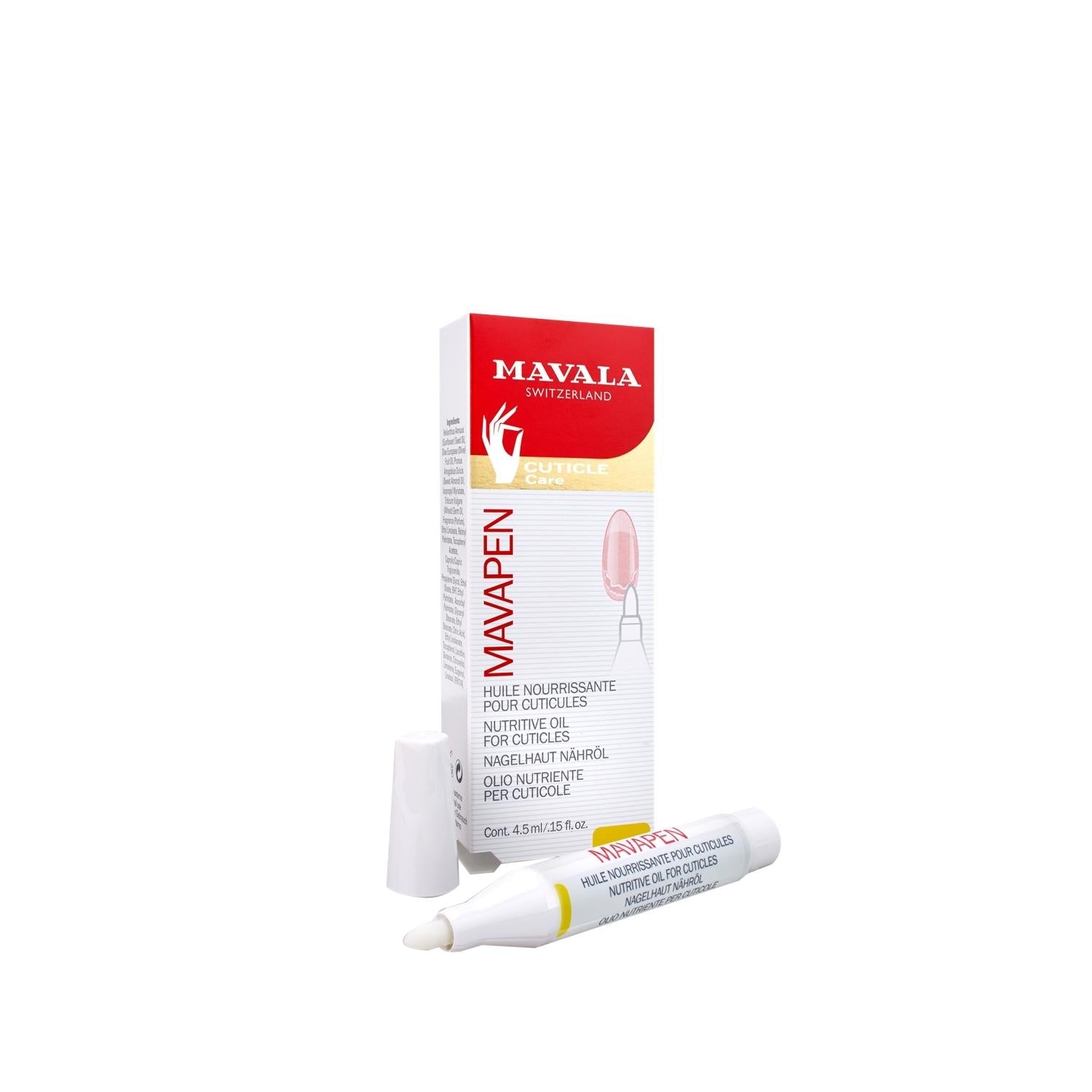 Mavala Nourishing Cuticle Oil - 4.5ml Mavapen for Healthy Nail Care & Hydration