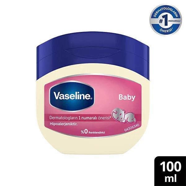 Vaseline Baby Moisturizing Jelly - Hypoallergenic & Non-Comedogenic Moisturizer for Dry Skin - 3.38 fl oz