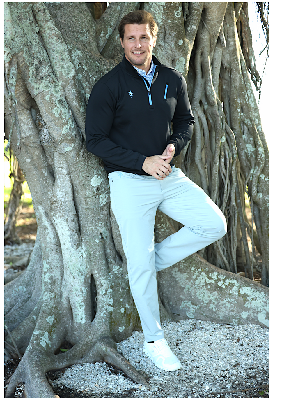 Oceanside Pullover Smooth Stretch – White Water Life, view 5