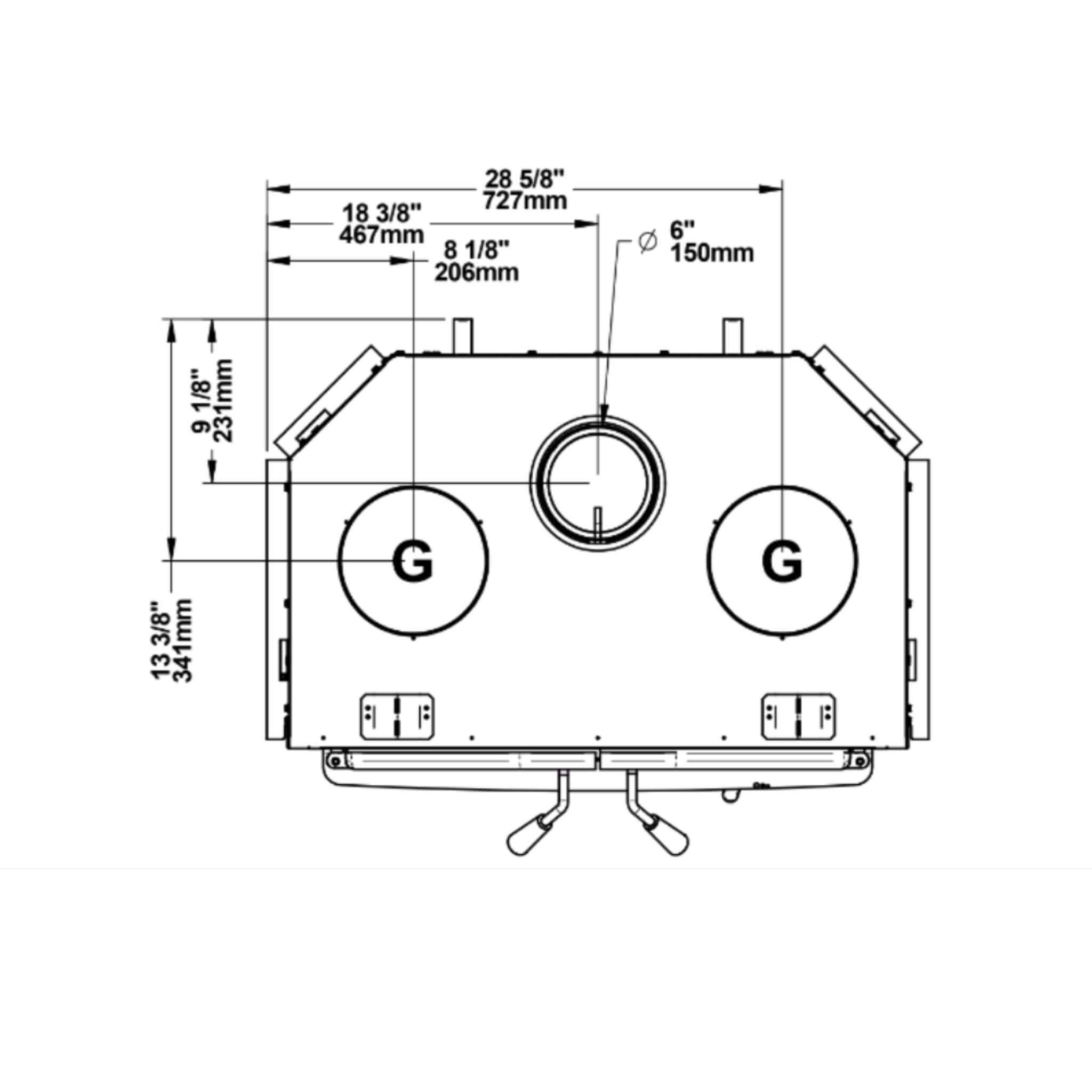 Osburn Stratford II Wood-Burning Fireplace Insert [OB04007] (SAK31578) – SAKSBY WHOLESALE, view 4
