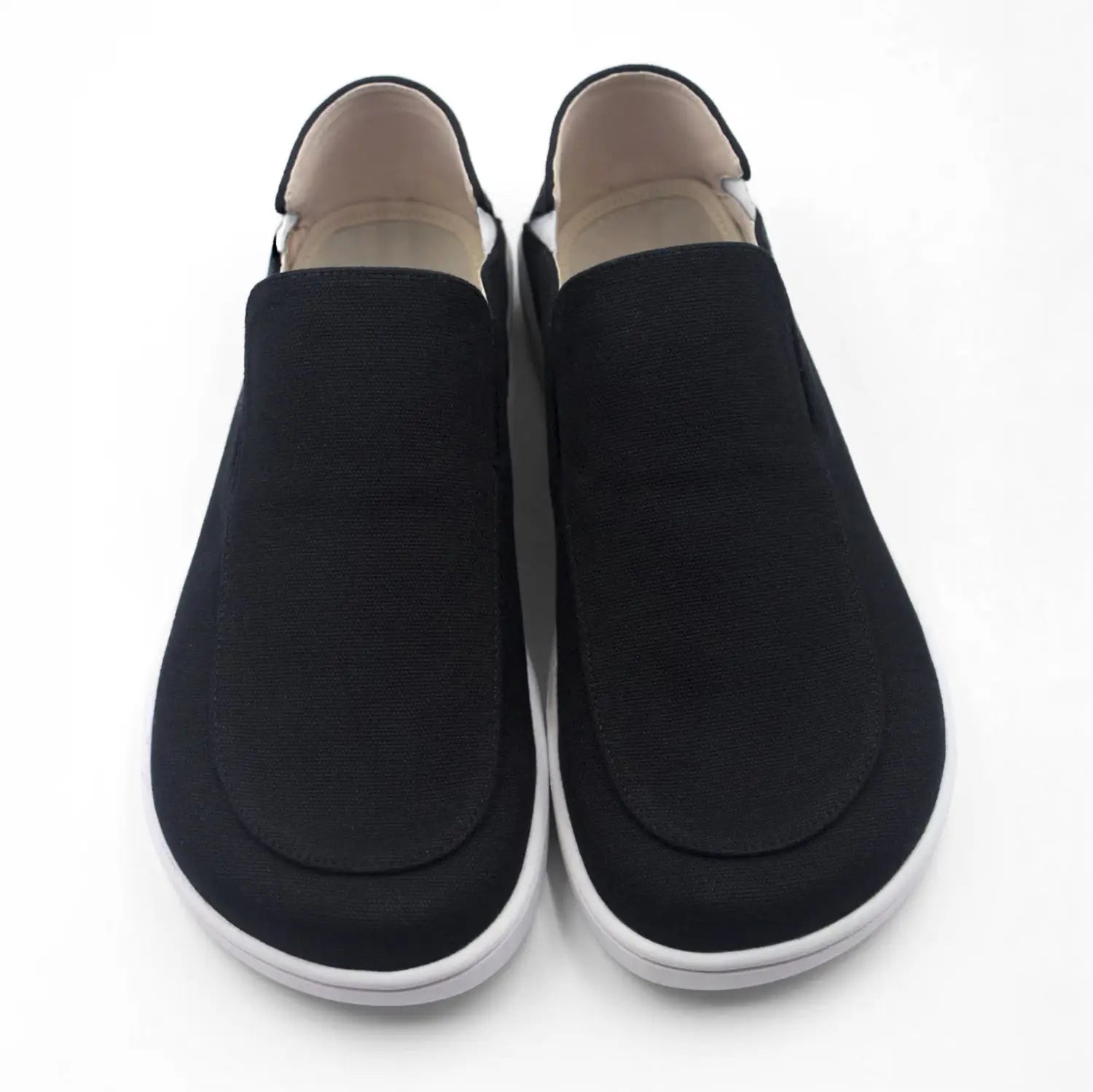 Bearfoot Oso CG2 - Black/White — wide toe box top-down view