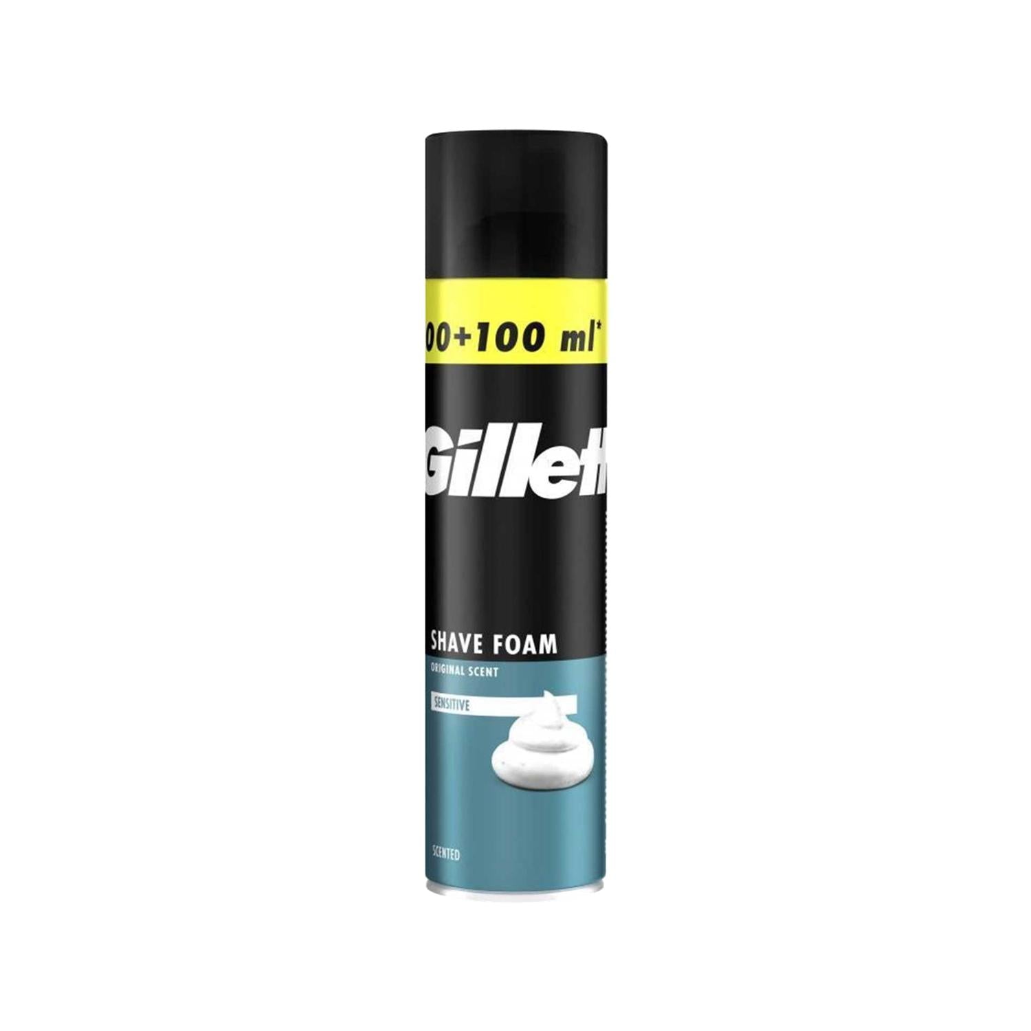 Gillette Sensitive Shaving Foam for Men - Gentle on Sensitive Skin, 300ml