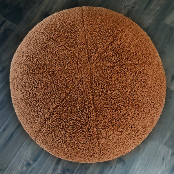Decor Steals Plush Boucle Drum Ottoman, Choose Your Color — alternative angle