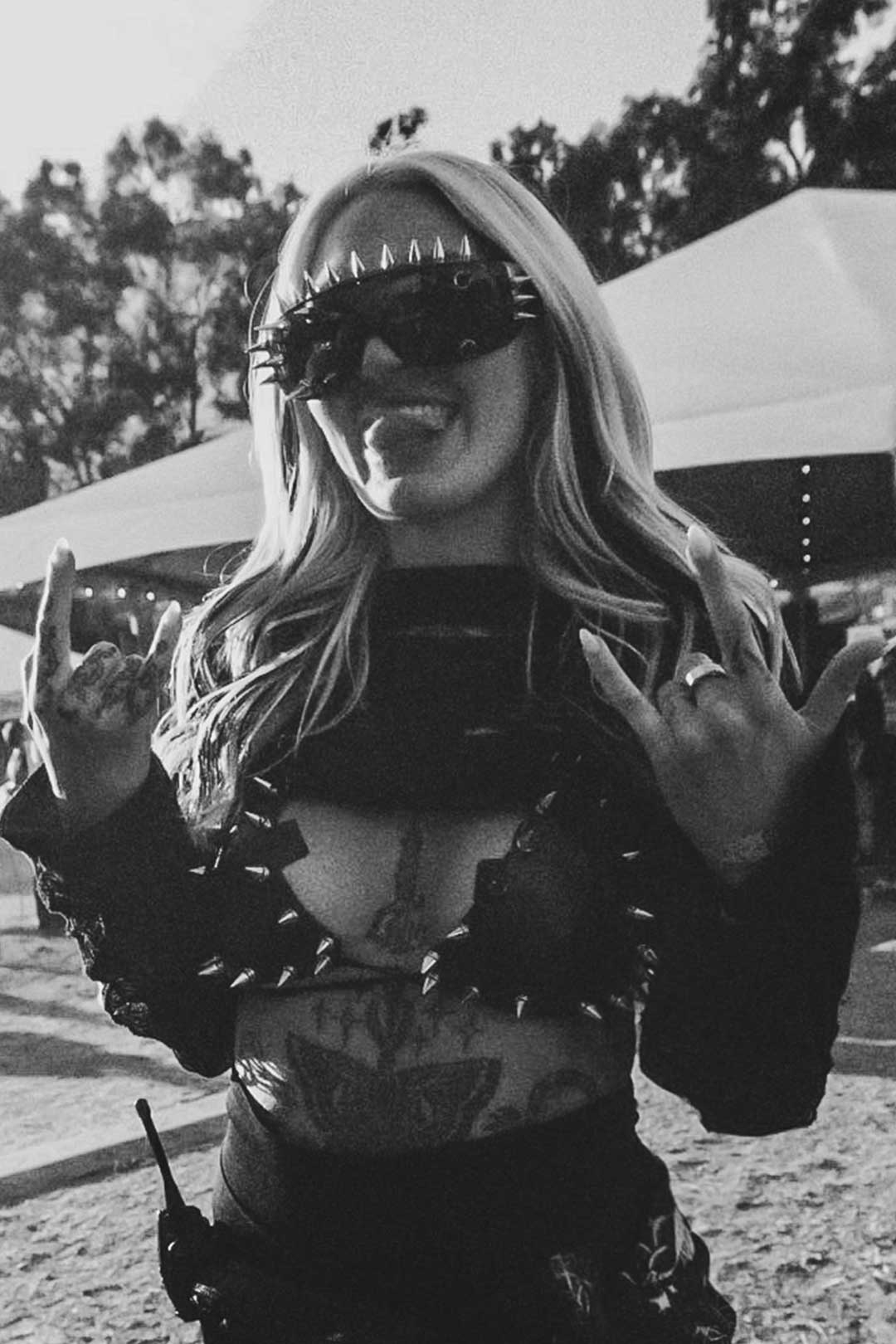 Thrash Happy Ouch Sunglasses — detail close-up