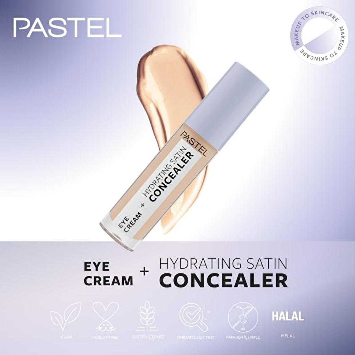 Pastel Eye Cream and Hydrating Satin Concealer Duo for Dark Circles - 0.15 fl oz