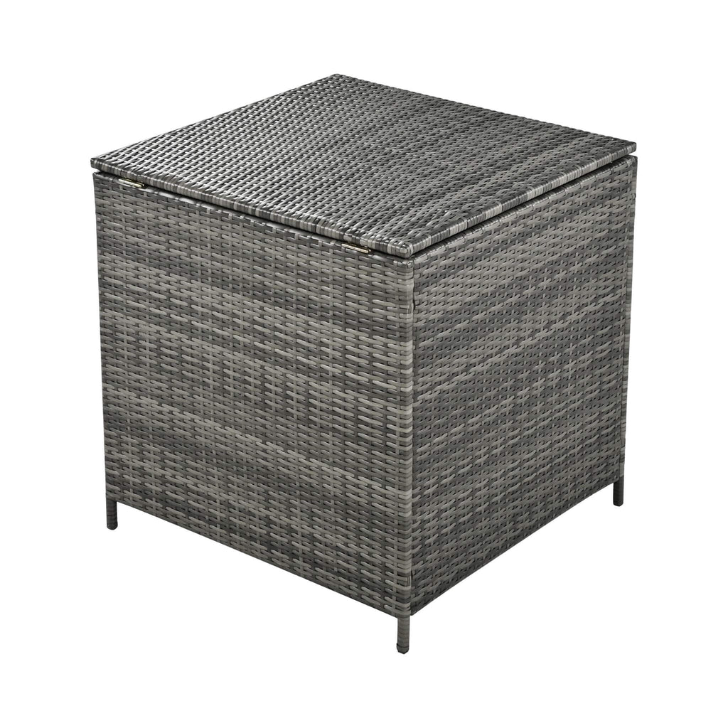 Alora Outdoor 6-Piece All-Weather PE Rattan Sofa Set With Adjustable Seat, Storage Box, Removable Covers, And Tempered Glass 