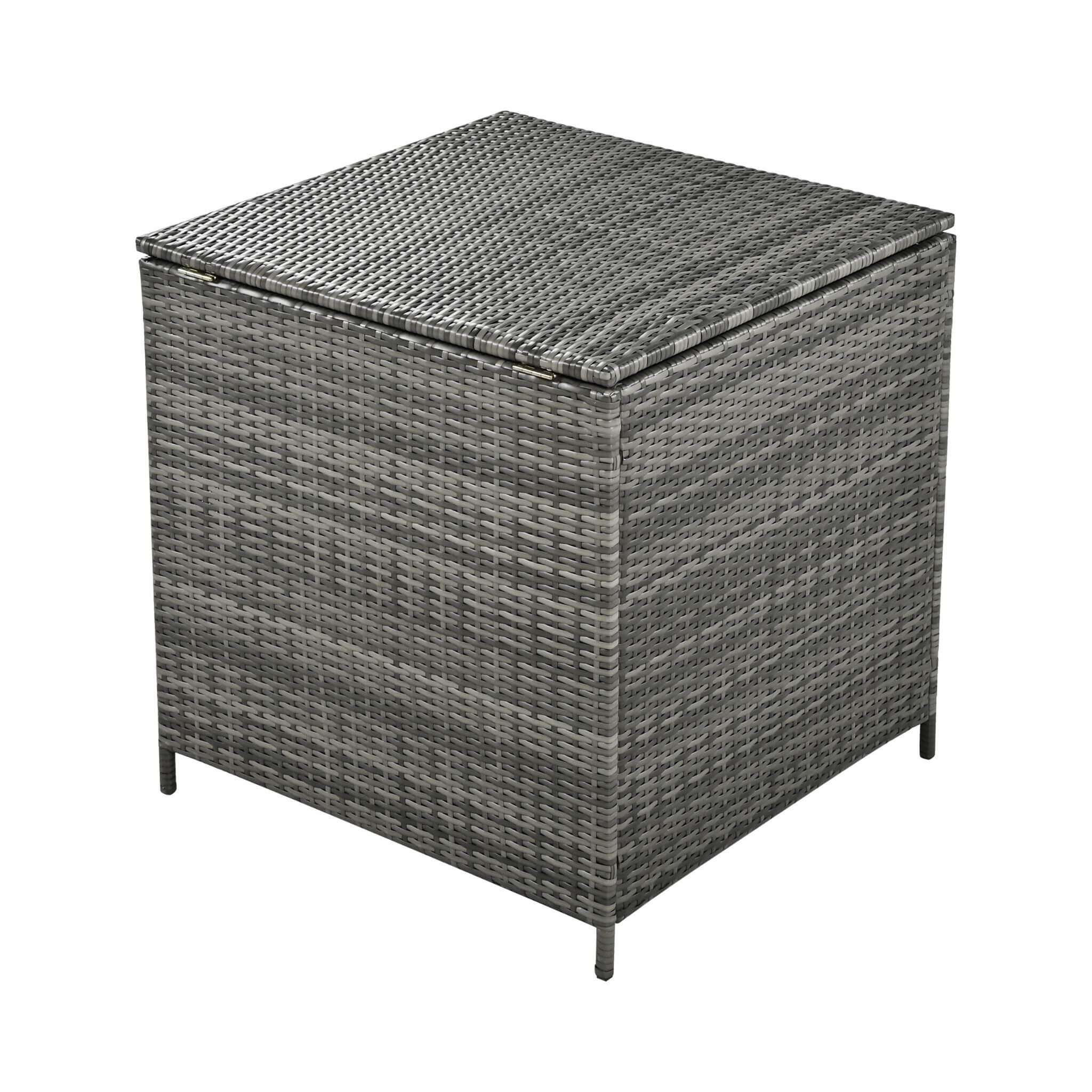 Alora Outdoor 6-Piece All-Weather PE Rattan Sofa Set With Adjustable Seat, Storage Box, Removable Covers, And Tempered Glass 