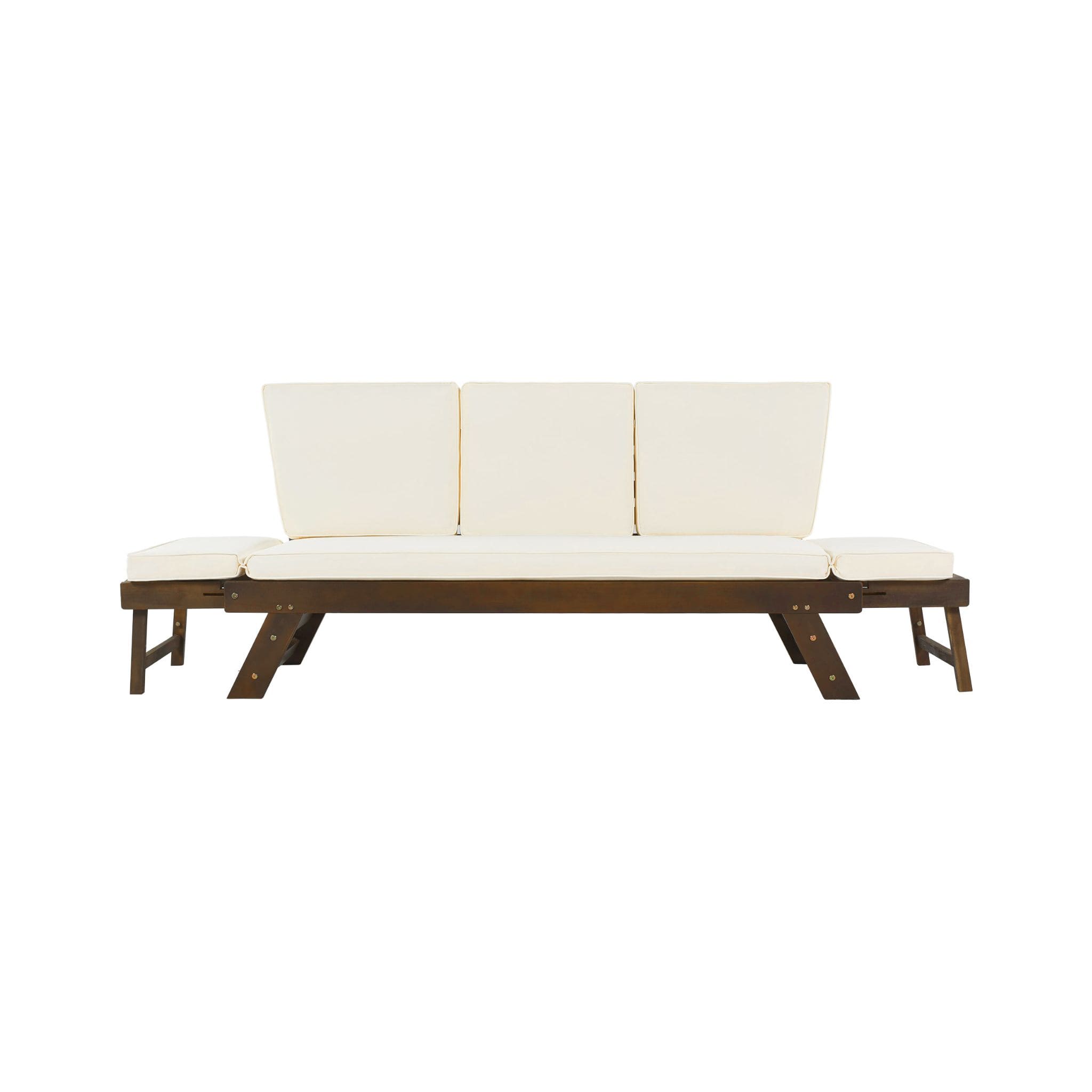 Alora Outdoor Adjustable Wooden Patio Daybed Sofa With Cushions (SAK41345) – SAKSBY WHOLESALE, view 12