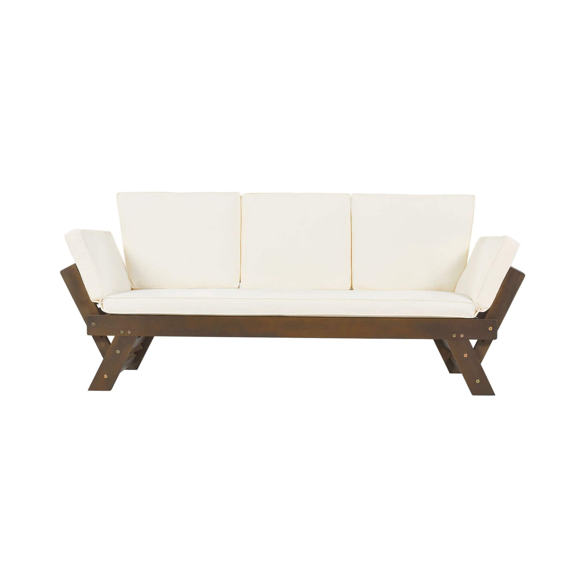 Alora Outdoor Adjustable Wooden Patio Daybed Sofa With Cushions (SAK41345) – SAKSBY WHOLESALE, view 8