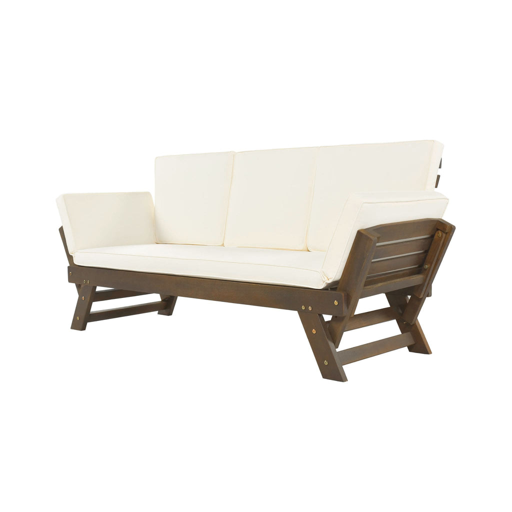 Alora Outdoor Adjustable Wooden Patio Daybed Sofa With Cushions (SAK41345) – SAKSBY WHOLESALE, view 13