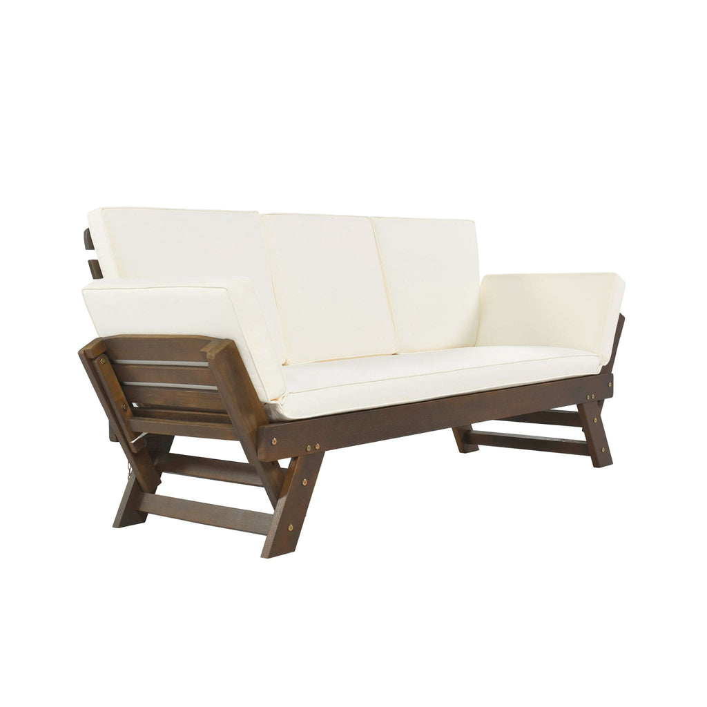 Alora Outdoor Adjustable Wooden Patio Daybed Sofa With Cushions (SAK41345) – SAKSBY WHOLESALE, view 10
