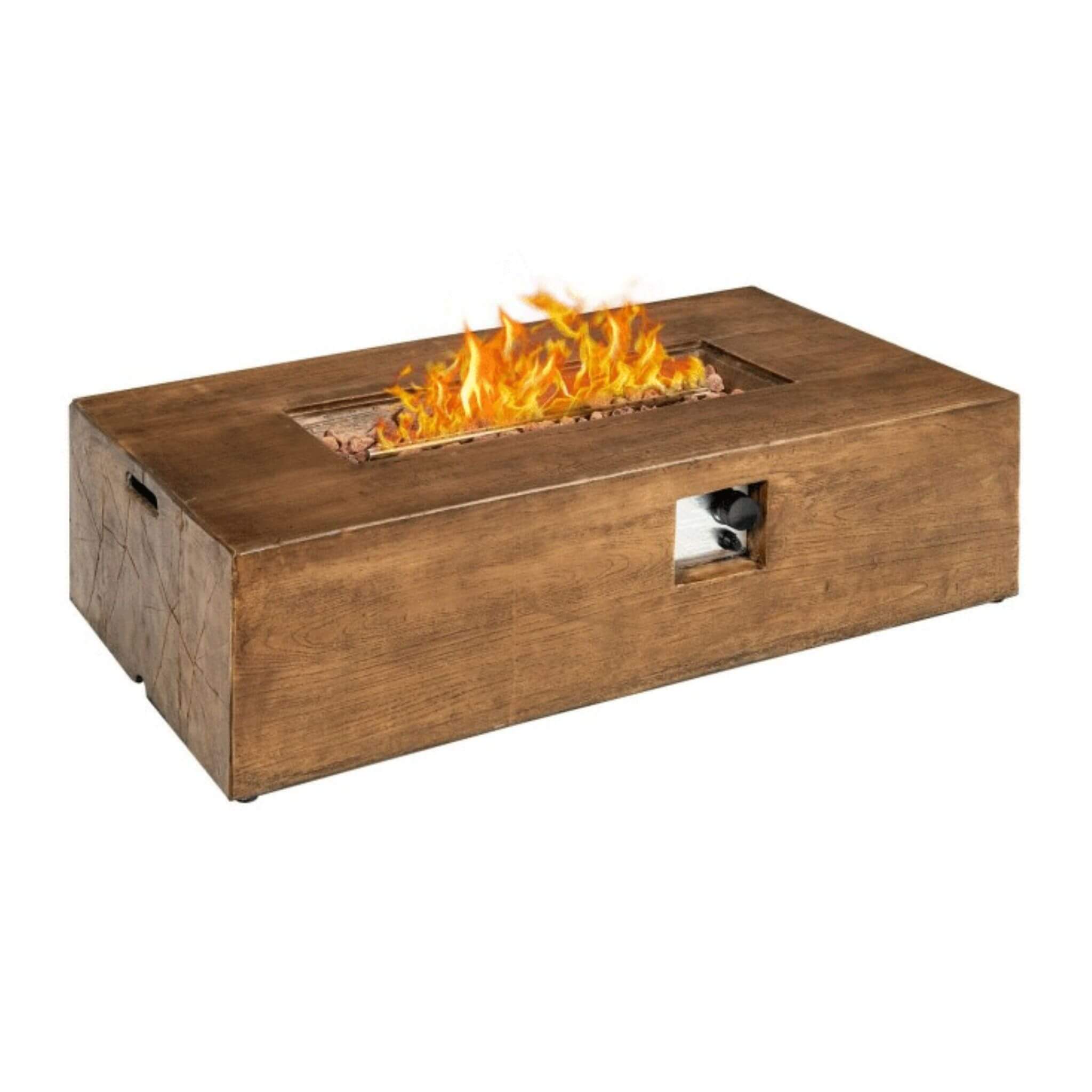 Alora Outdoor Propane Gas Fire Pit Table W/ Lava Rocks & Cover, 50K BTU (SAK94436) – SAKSBY WHOLESALE, view 3