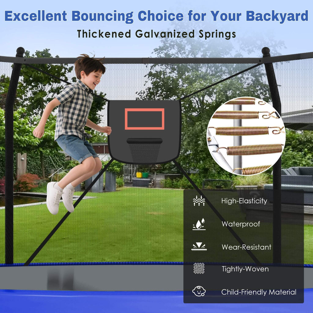 Outdoor Trampoline With LED Lights And Basketball Hoop (SAK69305) – SAKSBY WHOLESALE, view 5