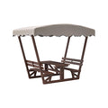 Alora Outdoor Waterproof Wood Picnic Table And Bench Set With Removable Canopy (SAK87135) – SAKSBY WHOLESALE, view 12