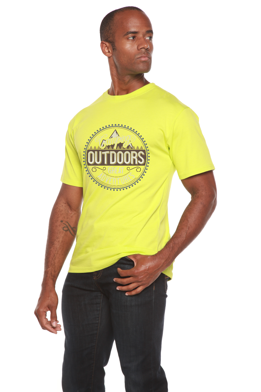 Spun Bamboo Outdoors Men's Bamboo Viscose/Organic Cotton Short Sleeve Graphic T-Shirt — color detail