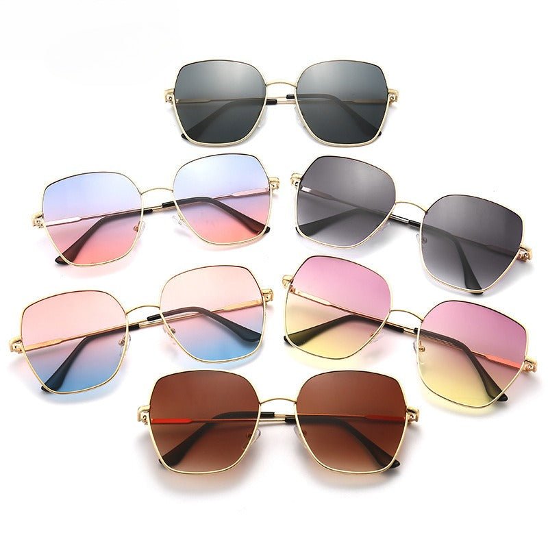 Mariam's Collection Oversized Gradient Sunglasses for Women – Face-Slimming Fashion Statement… — Oversized detail