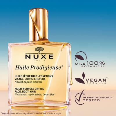 Nuxe Huile Prodigieuse Multi-purpose Dry Care Oil for Skin and Hair - Natural Skincare & Haircare