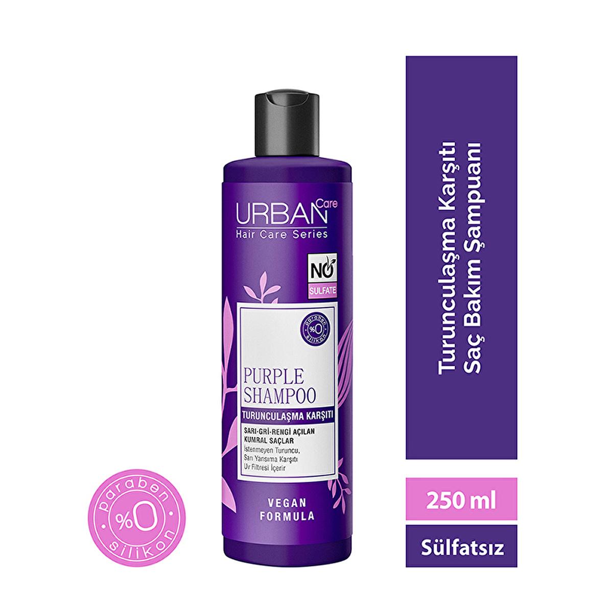 Urban Care Purple Shampoo - Sulfate-Free, Color-Protecting, Vegan Hair Care for Blonde & Grey Hair