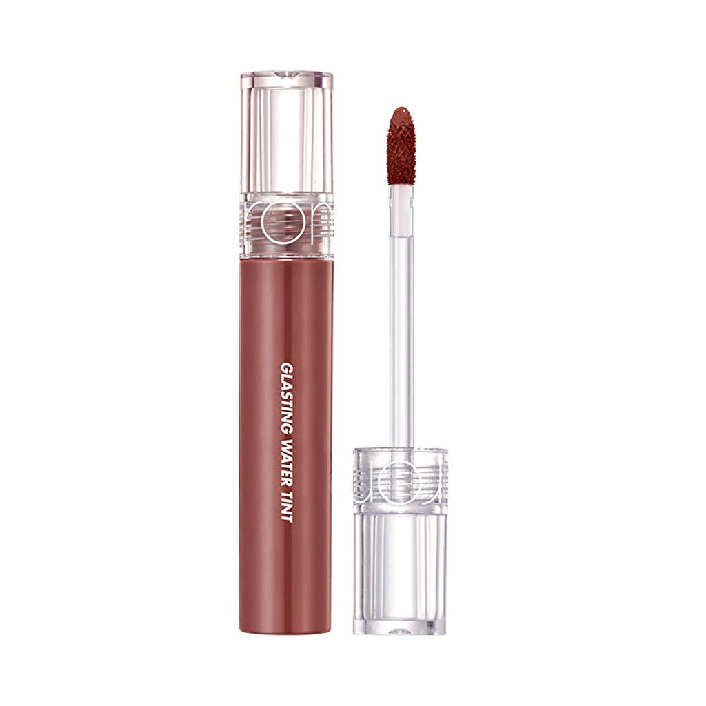rom&nd Glasting Water Tint: Woody Sunset Lip Gloss - Rich Color, Hydrating, Non-Sticky, Shiny Finish