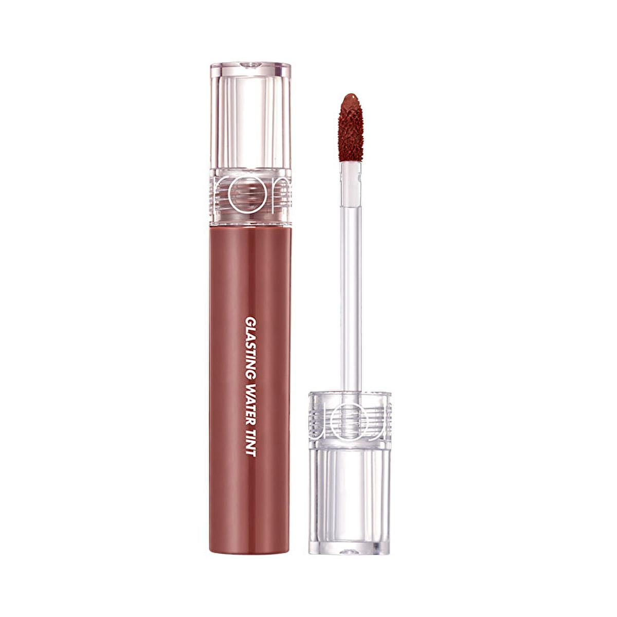 rom&nd Glasting Water Tint: Woody Sunset Lip Gloss - Rich Color, Hydrating, Non-Sticky, Shiny Finish