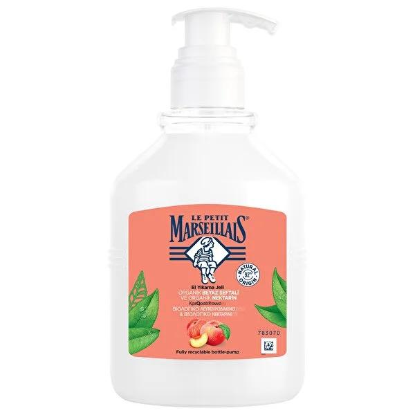 Le Petit Marseillais Organic White Peach & Nectarine Liquid Hand Soap: Gently Cleanses & Soothes Sensitive Skin with 92% Natural Ingredients