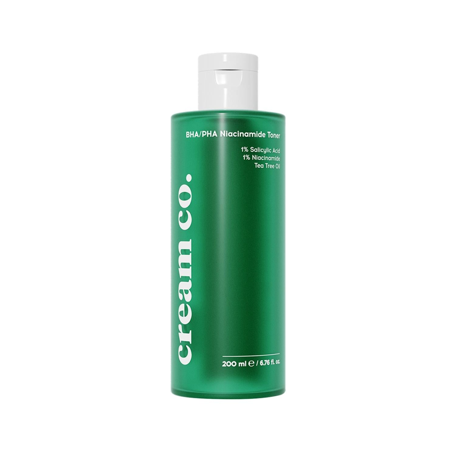 Cream Co. BHA PHA Niacinamide Toner - Anti-Acne, Gentle Exfoliation, Skin Brightening Toner for Acne-Prone Skin, 6.76 fl oz