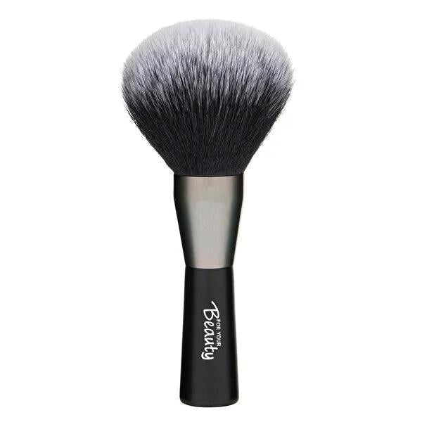For Your Beauty Mini Powder Brush - Compact Vegan Makeup Brush for Smooth Application