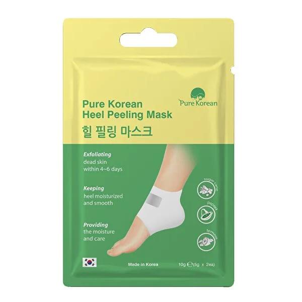 Pure Korean Foot Peel Mask: Exfoliate Dry, Cracked Heels for Soft, Smooth Feet - Papaya & Lemon Infused Treatment