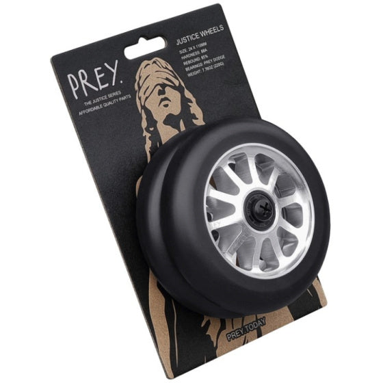 Prey Justice Scooter Wheels 110mm - Raw (Pair) by Skates USA