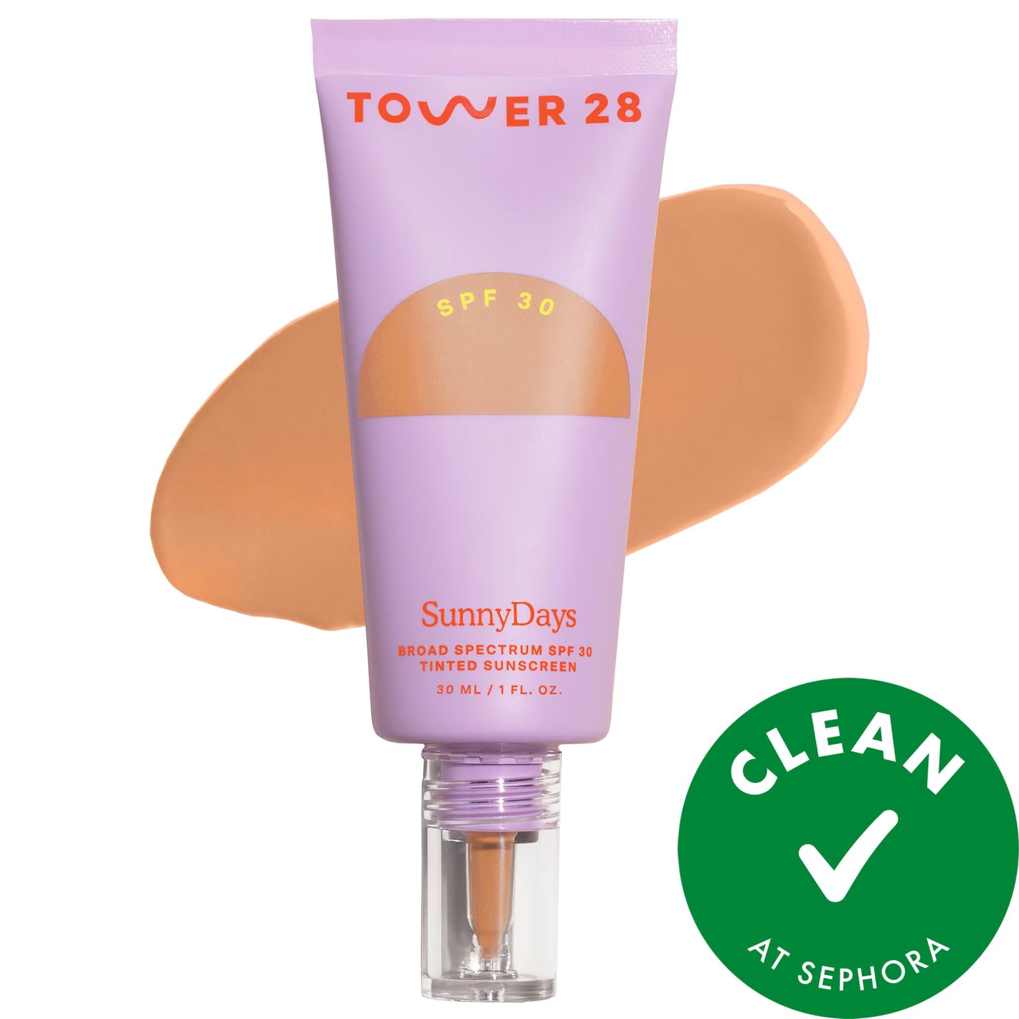 SunnyDays Tinted Sunscreen Foundation SPF 30 - Natural Finish, Vegan & Cruelty-Free