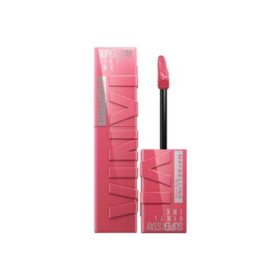 Maybelline Super Stay Vinyl Ink Liquid Lipstick - Long Lasting Lip Color with Vinyl Ink Finish, Rouge Shade 145 Rogue