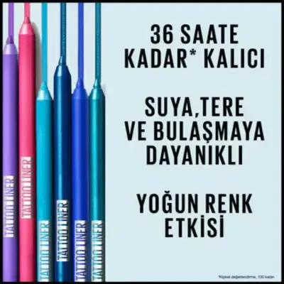 Maybelline New York Gel Eyeliner - 819 Galactic Cobalt, Long-Lasting and Waterproof Burgundy Eye Makeup